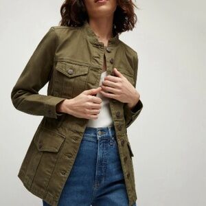 Veronica Beard Tika Denim Jacket (Army)